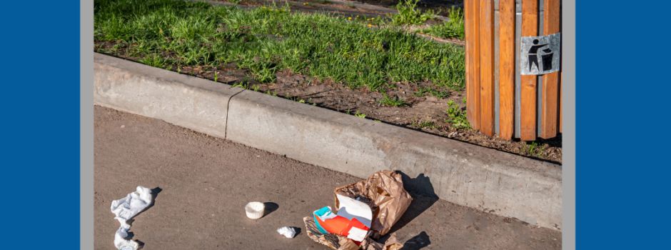 Reinigungsarbeiten am Horneburger Bahnhof