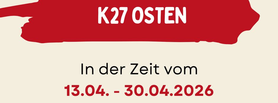 Arbeiten an der K27 Osten