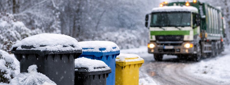 Winterwetter sorgt für Probleme bei der Müllabfuhr – Landkreis informiert über Übergangslösungen