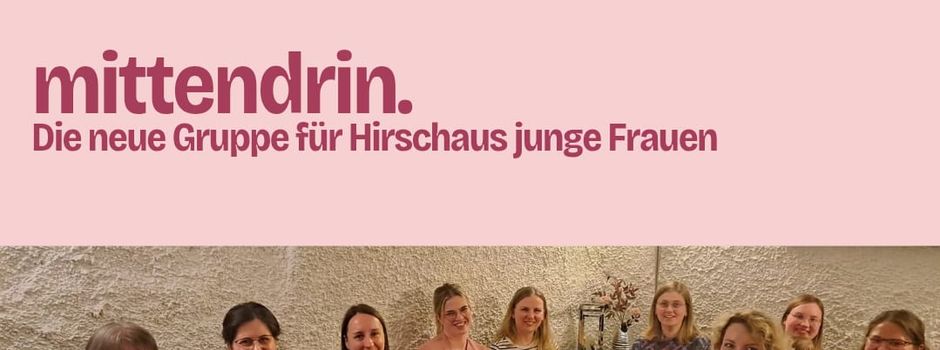 Gruppe mittendrin. trifft sich zum ersten Mal