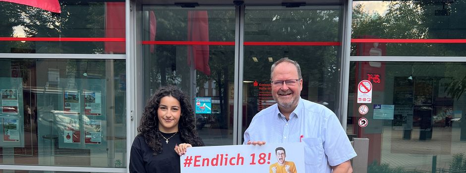1.000‑Euro‑Gewinn: Elvia Shamoun erhält den „Zuschuss für die Zukunft“ der Kreissparkasse