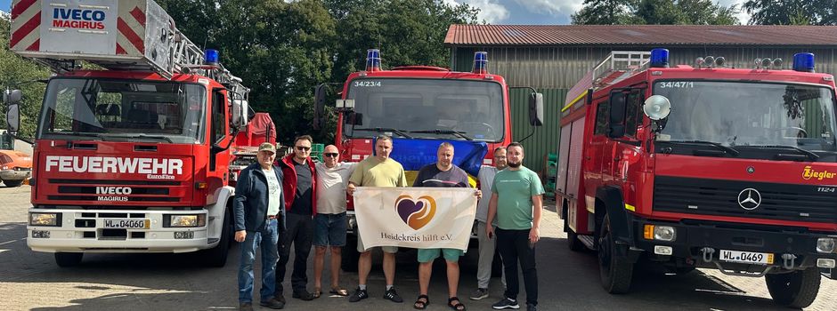 Drei weitere Feuerwehrfahrzeuge auf dem Weg in die Ukraine