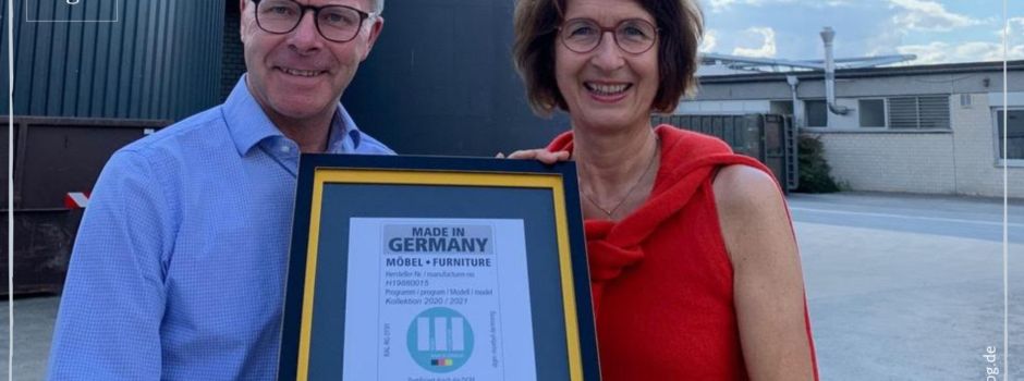 Anzeige: Disselkamp erhält Label „Möbel made in Germany“