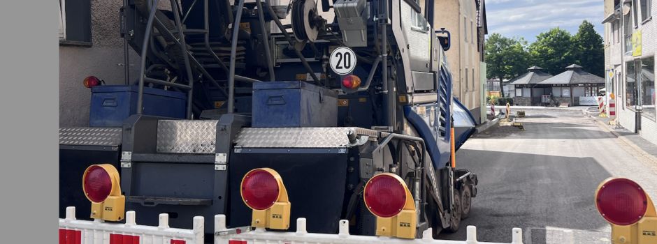 Aufhebung der Vollsperrung der Hauptstraße
steht kurz bevor!