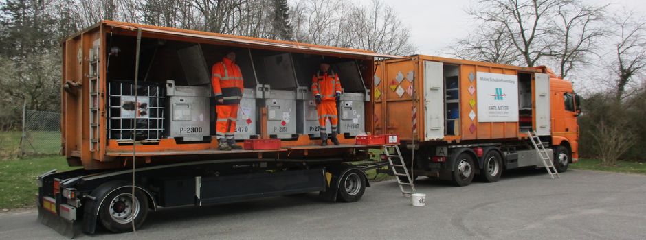 Die Mobile Schadstoffsammlung des Landkreises Cuxhaven ist wieder unterwegs