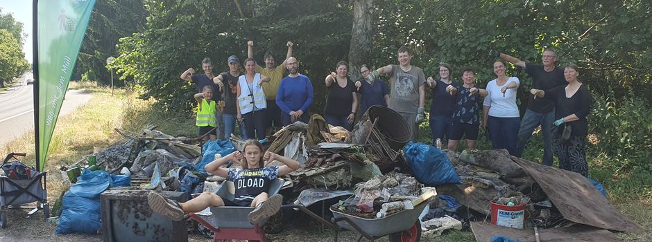1,5 Tonnen Müll von der CleanUp Ortsgruppe „ReSi räumt auf“ geborgen