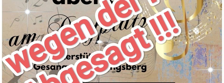 Serenadenabend abgesagt