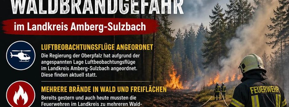Waldbrandgefahr im Landkreis Amberg-Sulzbach 