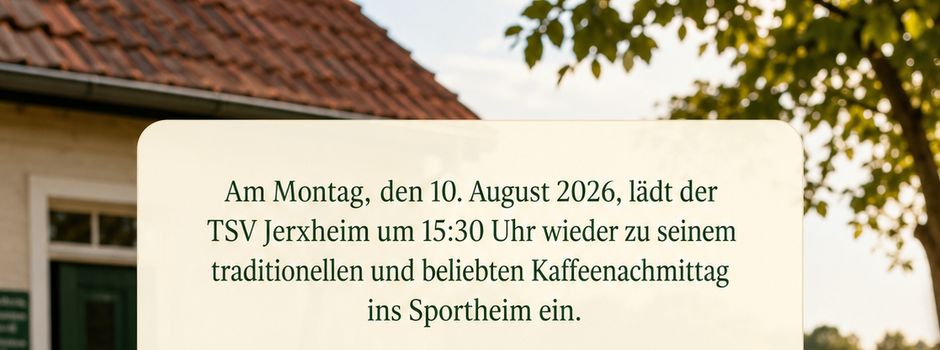 Sommerlicher Kaffeenachmittag beim TSV Jerxheim