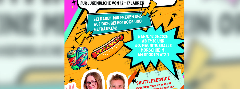 Mitmischen Deine Meinung. Dein Ort.
Für Jugendliche von 12-17 Jahren