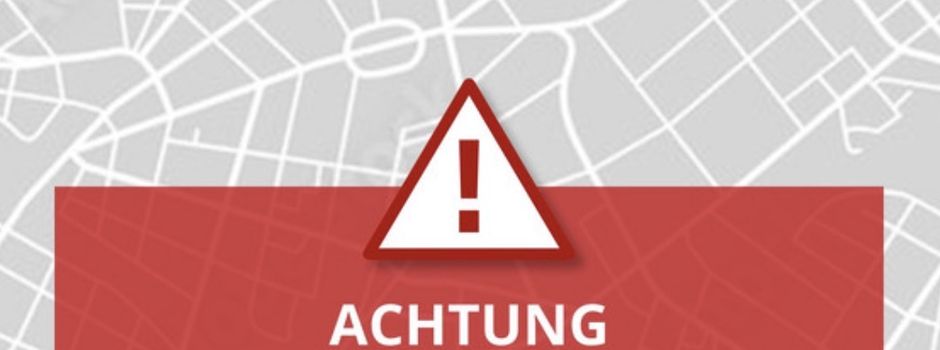 Straßensperrung Hardthofweg