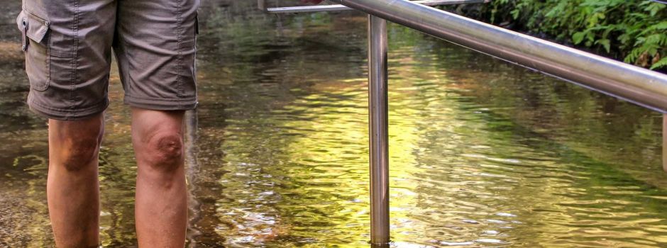 Eröffnung des Wassertretbeckens