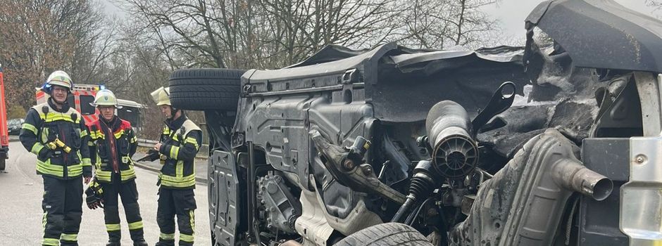 Unfall mit Linienbus in Wiesbaden: Vier Verletzte