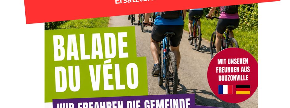 Terminverschiebung "Balade du Vélo" 