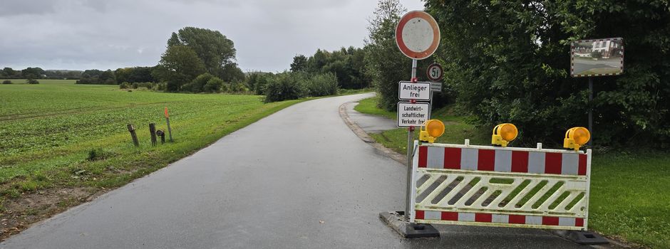 Vollsperrung des Grumbyer Weges