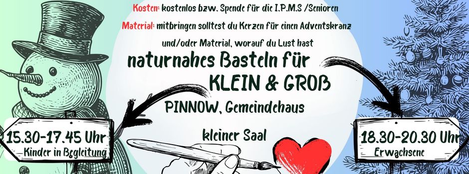 Weihnachtsbasteln für Groß und Klein