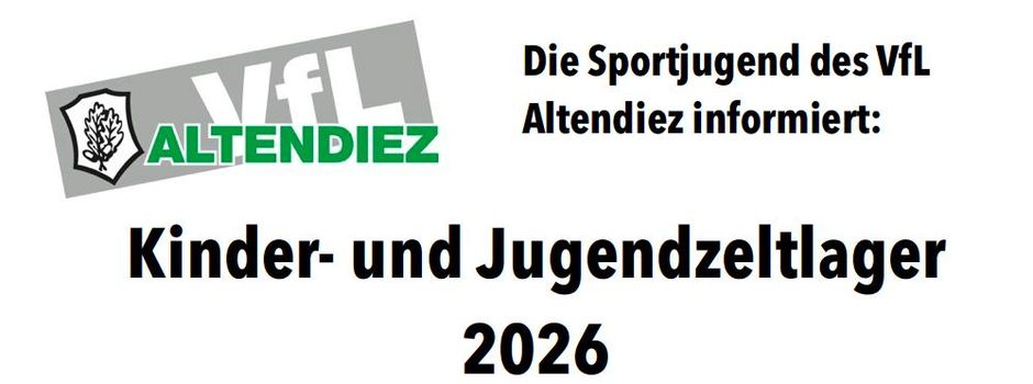 Kinder- und Jugendzeltlager 2026 des VfL Altendiez