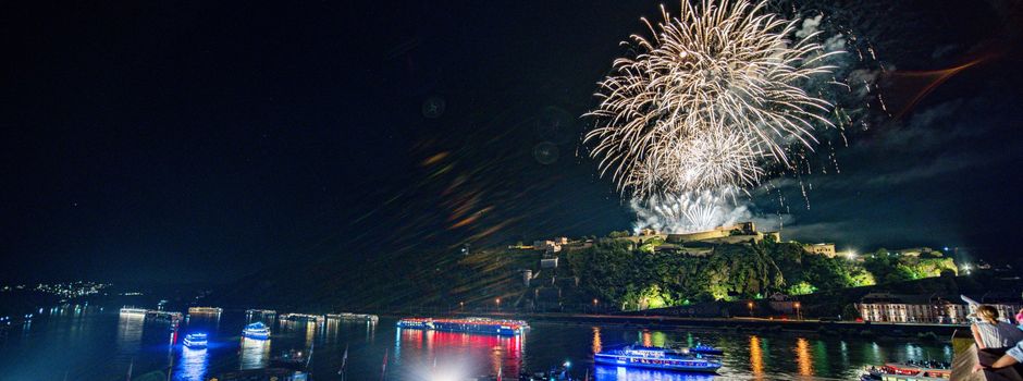 Trotz Trockenheit: Feuerwerk bei Rhein in Flammen in Koblenz findet statt