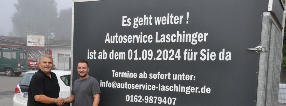 Neues aus dem Geschäftsleben++  Nico Laschinger übernimmt die Auto-Werkstatt von Uwe Stier