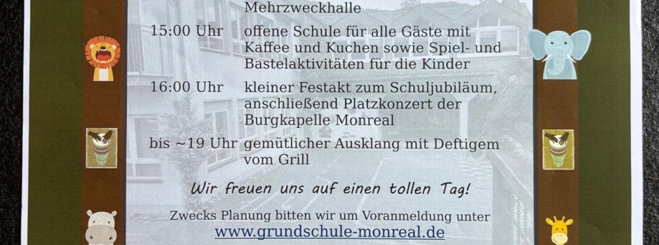 30 Jahre Grundschule Monreal