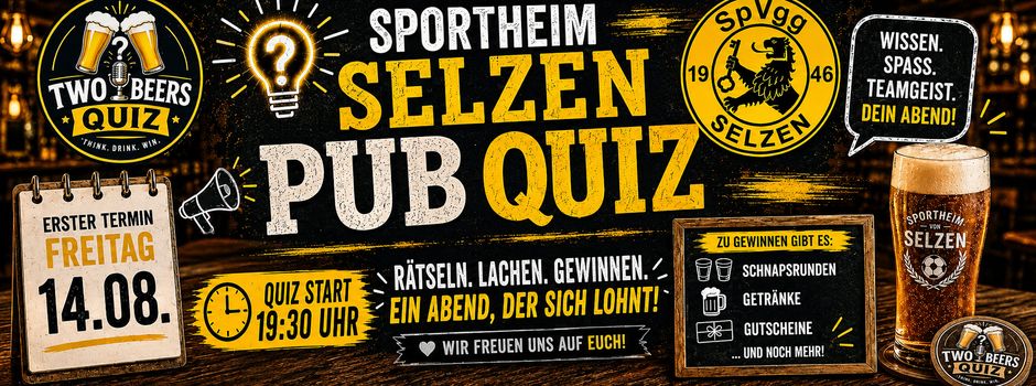 Wissen, Spaß und Teamgeist: Erstes Pub Quiz im Sportheim Selzen