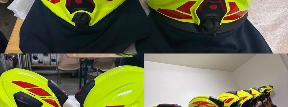 Neue Helme für die Feuerwehr 