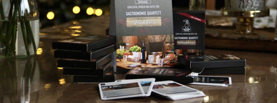 Heidekreis-Gastronomiequartett: Genießen, sparen und dabei Gutes tun