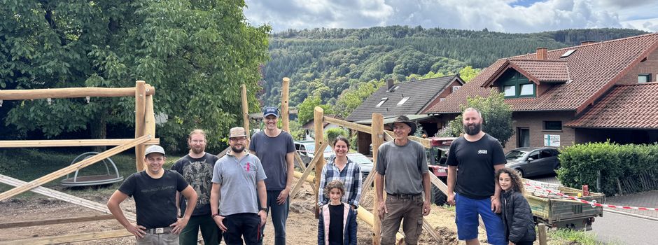 Erfolgreicher erster Arbeitseinsatz auf dem Spielplatz im Seiftweg
