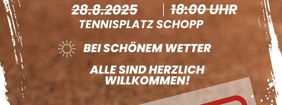 Schleifchenturnier cancelled