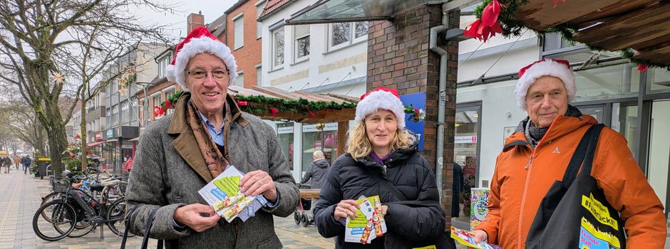 Faire Nikoläuse in der Fußgängerzone