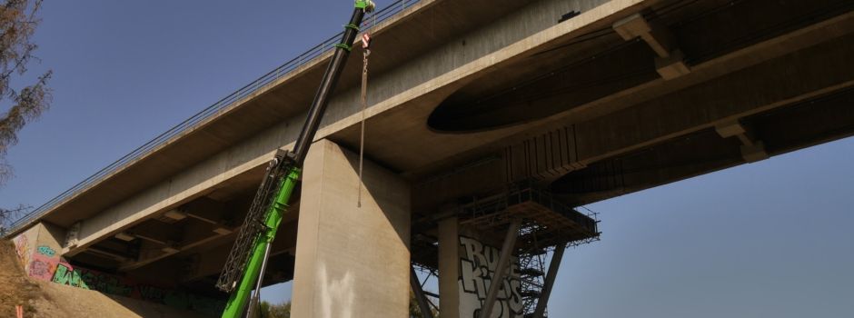 Salzbachtalbrücke soll gesprengt werden