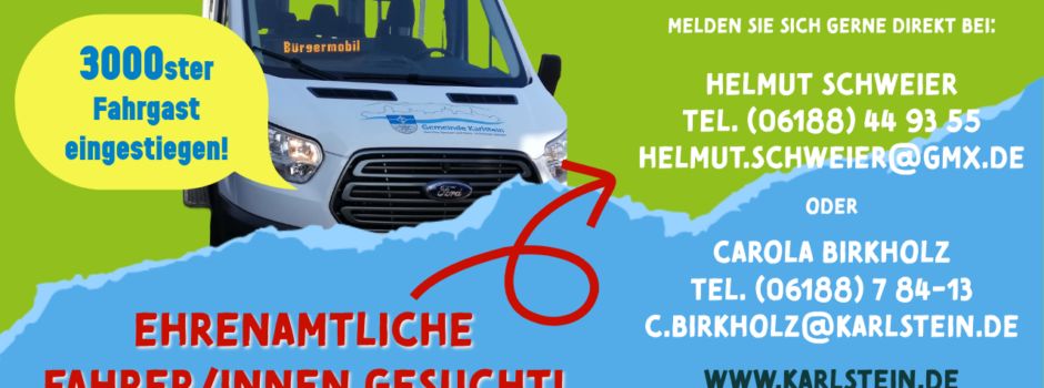 Ehrenamtliche FahrerInnen gesucht