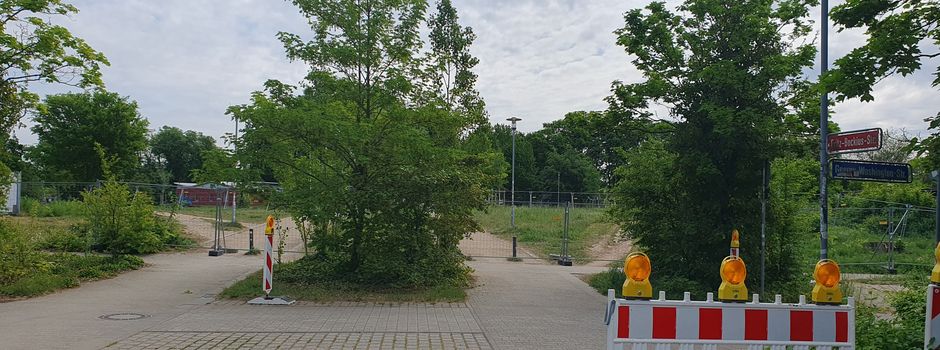 Kein Zutritt zur Grünanlage am Fort Hauptstein