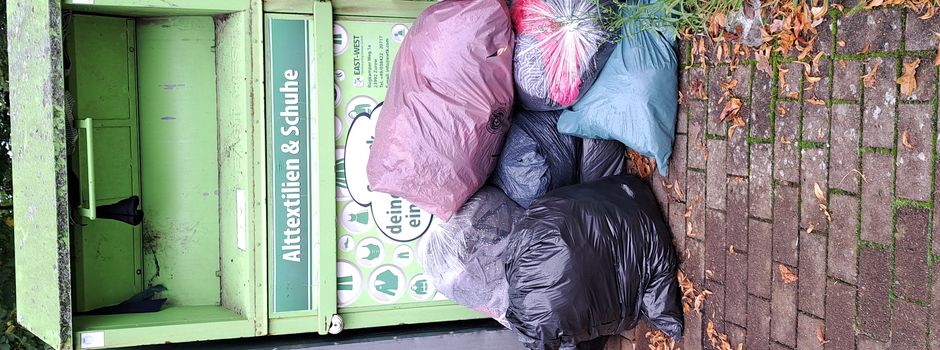 Aufruf zur besseren Nutzung des Kleidercontainers