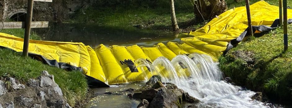 Vorführung Hochwasser- und Gewässerschutz