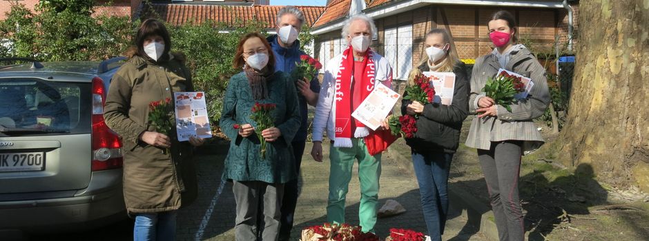 Mehr als 1.500 Rosen für Frauen