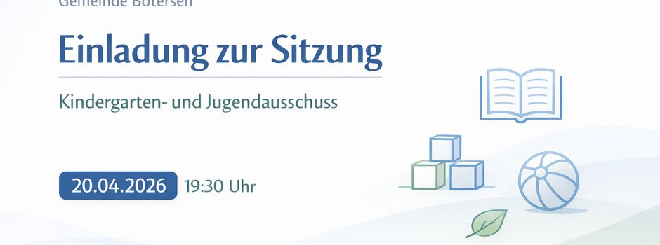 Sitzung des Kindergarten- und Jugendausschusses