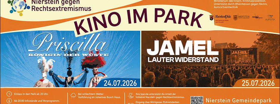Kino im Park: Filmnächte für Toleranz in Nierstein