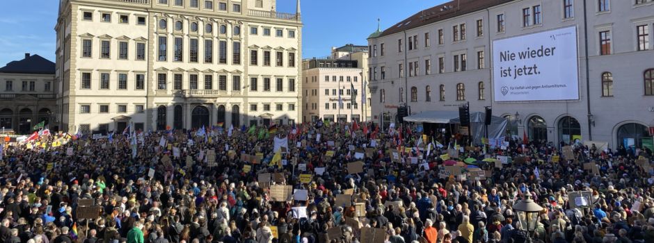 Demonstration gegen Rechtsextremismus: Das war am Samstag in Augsburg geboten