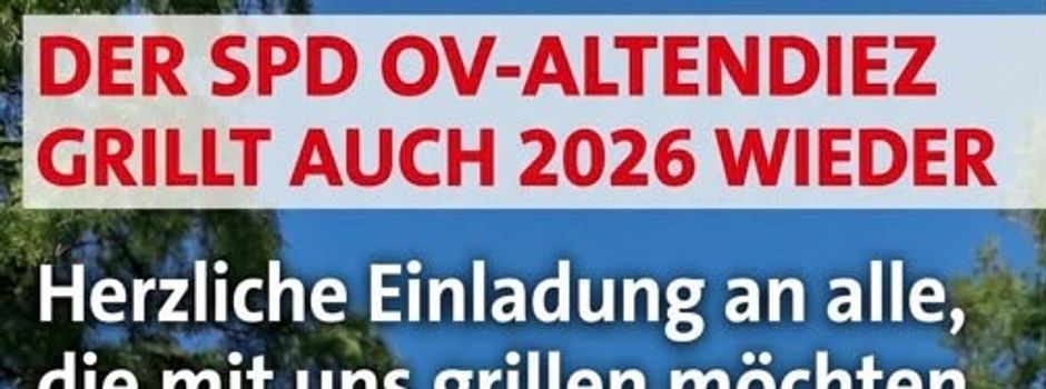 Gemeinsam grillen in Altendiez – der SPD-Ortsverein lädt ein