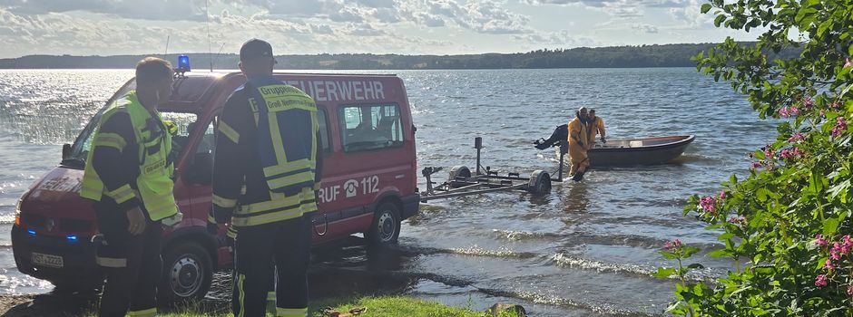 Wasserrettungsübung auf dem Tollensesee