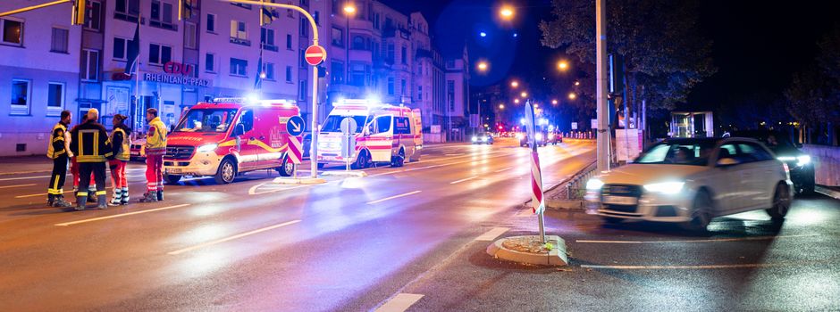 Feuerwehr-Großeinsatz in Mainzer Rheinallee