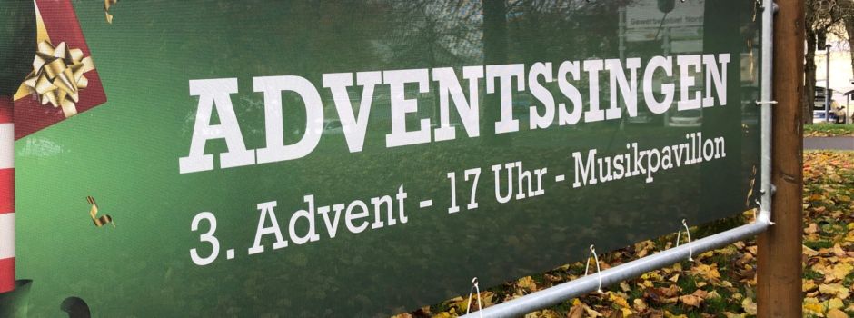 Weihnachtliche Melodien im Musikpavillon in Straßenhaus am 3. Advent