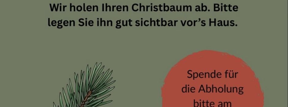 Christbaumsammlung am 10.01.2026