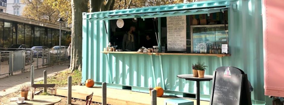 Neues See-Container-Bistro am Wiesbadener Hauptbahnhof