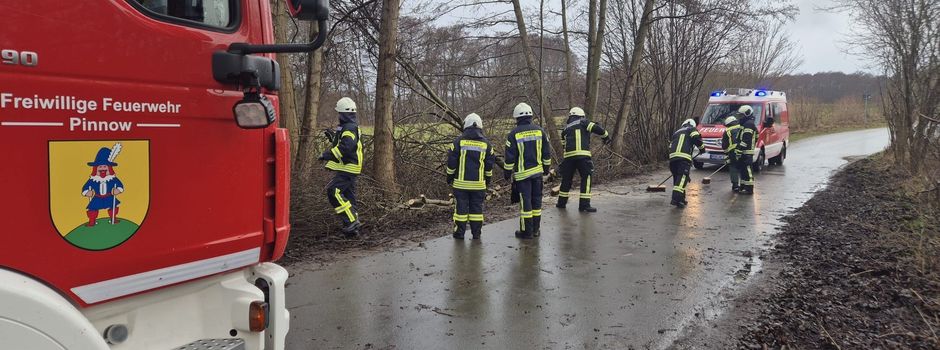 Einsatz für die Feuerwehr Pinnow
