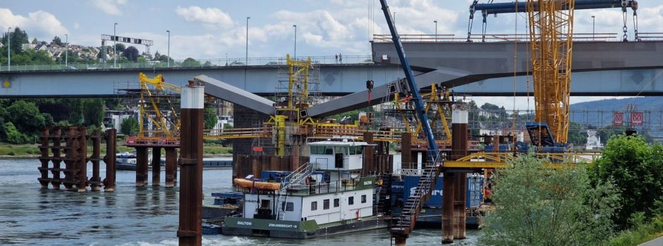Koblenz: Neue Pfaffendorfer Brücke nimmt Gestalt an