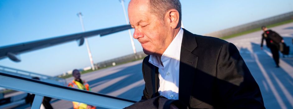 Scholz spricht am Rande der Papst-Trauerfeier mit Trump