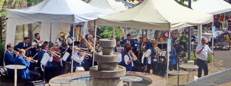 Leininger Markt in Guntersblum mit virtuellem Gruß und Ausstellung