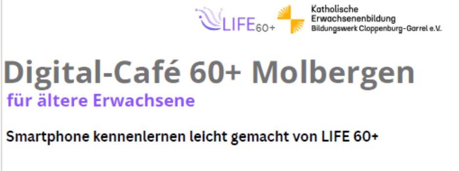 📱 Digital-Café 60+ in Molbergen – offene Hilfe rund ums Smartphone